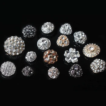 5pcs/veliko Dekle, Kot so Modni Cvet Okrasnih Gumbov Pearl gumb dekoracijo Diy Zlitine Diamantni Kristal Dodatki