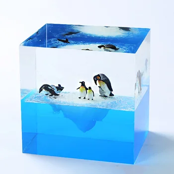 5PCS/veliko Smolo, Mini Živalski Pingvin Material Epoksi Plesni DIY Makeing Nakit, Pribor za Polnjenje