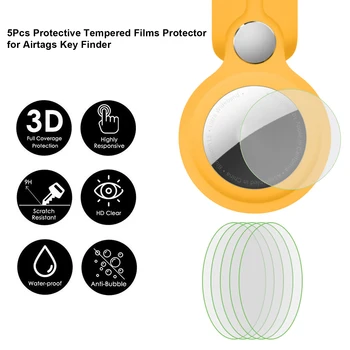 5Pcs Zaščitna TPU Filmov Protector Za Airtags Zakleniti Odkritelj Pribor 3D HD Protectetive Film Za Airtag