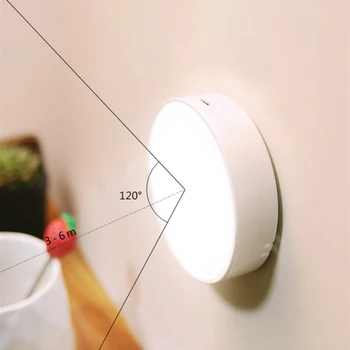 5V Inteligentni Človeško Telo Indukcijske Svetilka, Topla Svetloba USB Polnilne varčevanje z Energijo Spalnica Stopnicah Senzor Gibanja LED Nočna Lučka