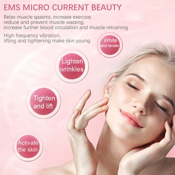 6 In1 EMS Pomlajevanje Kože Lepoto Obraza Massager Multi-funkcijo Mikro Trenutno Kožo Obraza Lifting Oči Gubam, za Nego Proti Staranju