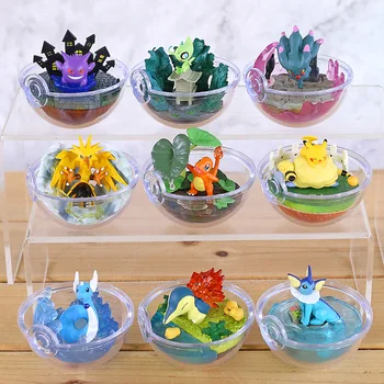 6 Stks/set Pokemon Pikachu Center Terarija Zbirka Figuur Vol.1 ~ 10 Sylveon Glaceon Umbreon Espeon Mini Speelgoed Figurals