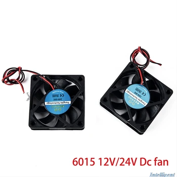 6015 Cooling Fan Heatsink 12V 24V 3D Tiskalnikov Deli Hladilnik Radiator Mirna