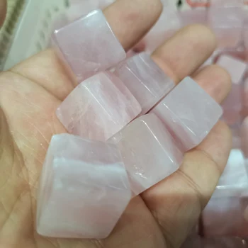 6pcs Naravnih Rose Quartz Crystal Gramoz Rock Madagaskar Roza v Prahu Kocka Gemstone Mineralnih Vzorcu Doma Dekoracijo Energije Kamna