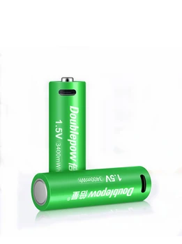 6pcs/veliko Izvirnih 1,5 V AA baterija za ponovno polnjenje 3400mWh USB polnilna litijeva baterija hitro polnjenje preko Mikro USB kabla