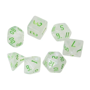 7 Kos Smolo Polyhedral Dices za DND RPG MTG Klicanje Kocke, Namizni Tabela namizna Igra, Igrače H4GF