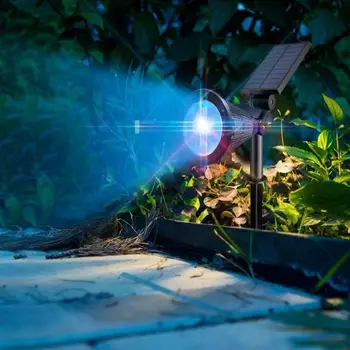 7 LED Solarna LED Vrtne Svetilke Vodotesne Poplav Svetlobe Spike Nadzor osvetlitve za Zunanjo Vstavljanje Tla Vrtna Pot in Stenska Podložka