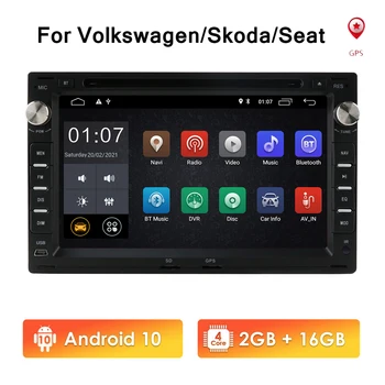 7 palčni IPS Avto GPS stereo Multimedijski Predvajalnik Za Volks Volkswagen Skoda Seat Polo, Passat, Golf Jetta Leon Wifi 4G CSD RDS BT OBD2