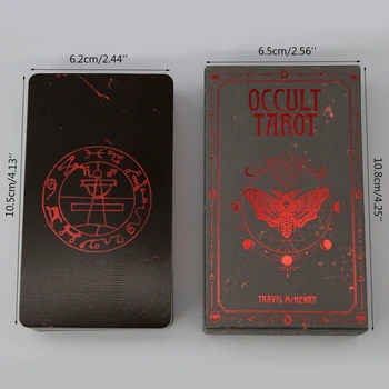 78 Kartice Krovom Okultno Tarots Polni Angleški Oracle Kartice Družini Stranka Igre