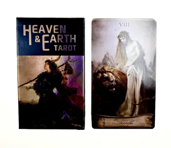 78pcs Tarot Karte, Heaven & Earth Tarot Kit Oracle Kartico za Prerokovanje Usode angleški Tarot Krova družabne Igre za Odrasle PDF Navodila