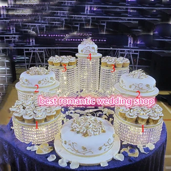 7pcs/set Poroko, Mojster miza dekoracijo Kristalno pregleden Torto nosilec skupine Rojstni dan akril torto stojalo za stranke