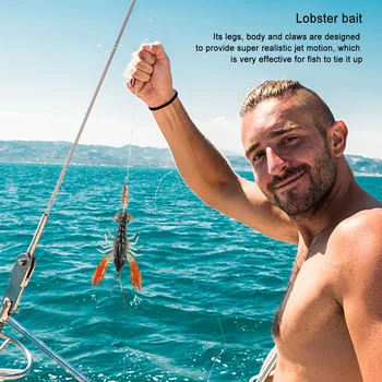 8 CM Rakov Fishing Lure Trpežne Umetne Soft Ribolov Vabe Privabljanje Rib Realističen Pogled Trajno in Nemoteno Široka Uporaba