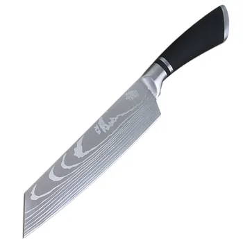 8 Inch Pro Japonski Kuhar Nož iz Nerjavečega Jekla Kuhar Nož Kuhinjski Nož Santoku Mesa Cleaver Govejega nož Darilo S pokrovom