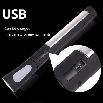 8000Lumen Prenosna LED Svetilka Magnetni USB Polnilne Tabor Worklight Taktično Svetilko Prilagodljiv Pregled Lučka s Kavljem