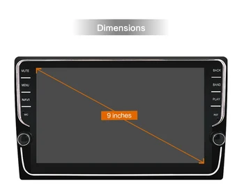 8inch Double Din Avto Multimedijski Predvajalnik, Avto Radio Stereo, Vgrajen DSP Carplay Android 10.0 RDS Volan Nadzor DAB OBD