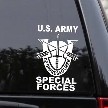 9.2*14.2 CM ZDA Vojski Special Forces Vojak, ki Pokriva Telo Bojevnik Avto Nalepke Nalepke Vinyl C20-1811