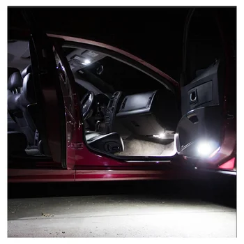 9 Svetil Bel Avto Canbus LED Notranjosti Branje Zemljevida Dome Luči Komplet Za 2010-2017 Dacia delovna halja 1 Trunk Tovora registrske Tablice Lučka