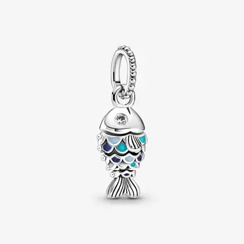 925 srebro žensk nakit Ladybug oceananimal konj Čare funt silverbeads Malih živali, dodatki čarobne gumbe za dragulj
