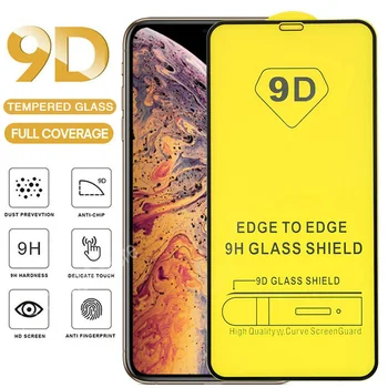 9D Kaljeno Steklo Za iPhone 11 12 Mini Pro Max Zaščitnik Zaslon Za iPhone X Xr Xs Max 6 6S 6P 7 8 Plus SE2020 Polno Kritje Stekla