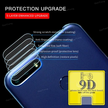 9D Objektiv Kamere na Film Stekla Za Huawei Y7 Pro Y9 Prime 2019 Y6 Prime 2018 Mehko Screen Protector Za Huawei Nova 5i Pro 4