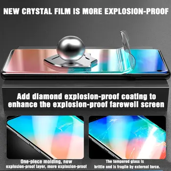 9D Polno Hydrogel Film O Za Samsung Galaxy A10 A20 A30 A40 A50 A60 A70 Screen Protector A80 A90 M10 M20 M30 M40 Glas Film Primeru