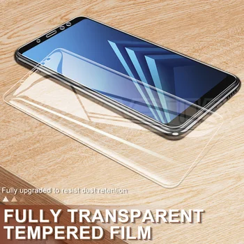 9D Zaščitno Steklo Za Samsung Galaxy A6 A8 J4 J6 Plus 2018 J2 J8 A5 A7 A9 2018 Kaljeno Steklo A10 A30 A50 A70 Varnost Film Primeru