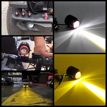 9V-32V Nepremočljiva Krog Angel Eyes LED Light Prenosni Reflektorji Zunanji Motocikel Offroad Tovornjak Vožnjo Avtomobila, Čolna Delo Svetlobe,