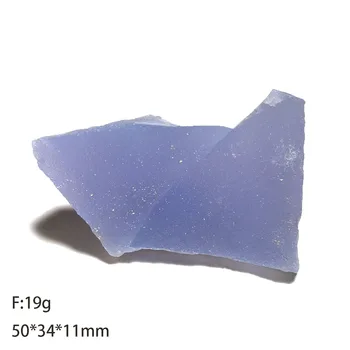 A4-1 Naravno Sijoče Modra Agate Mineralnih Kristalov Odvzem Darilo Okraski