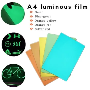 A4 5 Barv Trakovi Avto Nalepke Nepremočljiva PET/PVC samolepilne Nalepke Svetlobni Opozorilni Film Prilagodi Zunanji Auto Vožnje