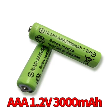 AAA 3000mAh 3A 1,2 V Ni-MH rumena baterija za ponovno polnjenje celic za MP3 Igrače RC led svetilka svetilka