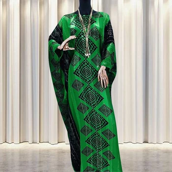 Abaya Dubaj Geometrijski Vzorec Tiskanje Muslimansko Obleko Lady Stranka Evropske Oblačila American Oblačila Afriške Design Svoboden Robe