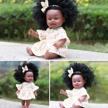 African American Prerojeni Simulacije Black Polno Emajl Baby Doll Dekle Igrače Polni Silikona Mehko Telo Dekle, Fant Darilo Modni Predstavi