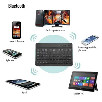 Akumulatorske Brezžične Bluetooth, Ultra tanka Tipkovnica Za IOS, Android, Windows RAČUNALNIK Ipad Tablični RAČUNALNIK Prenosni računalnik Namizni Najnovejše Dropshipping