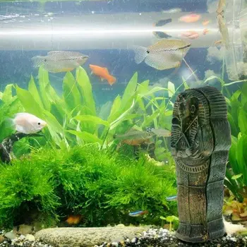 Akvarij Mumija Egipt Fish Tank Krajine Dekoracijo Za Plazilcev Primeru Skriti Igrajo Okraski Smolo Lobanje Okostje Vrhunsko Ročno