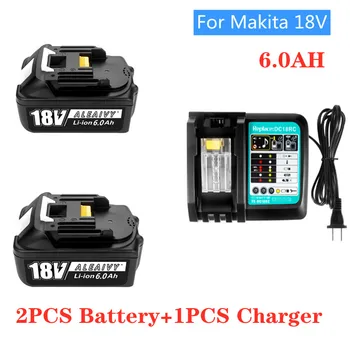 Aleaivy 18V 6.0 Ah Polnilna Litij-ionska Baterija Za Makita električno Orodje 18 v Baterije BL1815 BL1830 BL1840 BL1850 BL1860 LXT400