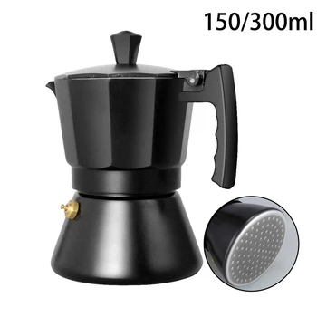Aluminij Moka Kava Espresso Kavo Percolator Indukcijski Štedilnik Lonec 150/300 ML Kuhinja Stovetop aparat za Kavo Moka Pot Kavo Latte