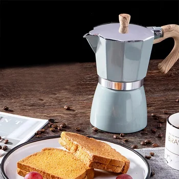 Aluminij Moka Kavo Kavo Kavo Espresso Percolator Pot Kavo, grelnik vode 150 ml/300 ml Stovetop aparat za Kavo, Kuhinjske Potrebščine
