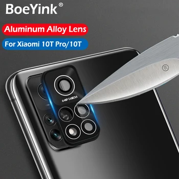 Aluminij Zlitine, Kaljeno Steklo Kritje Za Xiaomi 10T Pro 5G Mi10T Kovinski Fotoaparat Zaščitno Steklo Za Xiaomi Redmi Opomba 9 9 Pro Max