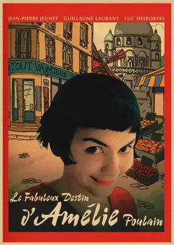 Amelie Klasični Filmski plakat retro Kraft stene Papirja Steno letnik plakat stenske nalepke, Dekorativne Slike
