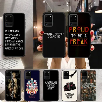 American Horror Story AHS Telefon Primeru Pokrovček Za Samsung Galaxy Note S 7 8 9 10 10E 20 Plus, Lite Uitra Black Nepremočljiva Odbijača