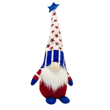 Amerika je Dan Neodvisnosti, Patriotske Gnome Doma Dekoracijo Pliš Plišaste Lutka Plišastih Igrač Dan Volitev Soba Namizje Urad Dekor ZDA