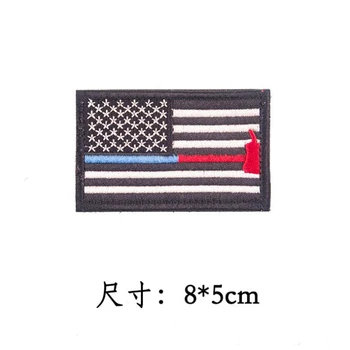 Ameriško Zastavo Vezenje Vojaško Taktično Obliž Likanje Ali Šivanje Vseh Oblačil Nahrbtnik Klobuk Ročno Izdelan Okrasni Značko Ikono