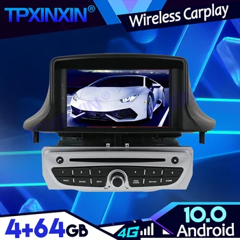 Android 10 4+64 G PX6 IPS Carplay Za Renault Megane 3 Fluence 2009-Trak Recoder Multimedijski Predvajalnik, Vodja Enote GPS Avto Radio