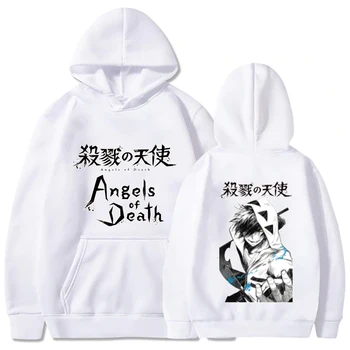 Angela Smrti Anime Moda Dolg Rokav Priložnostne Svoboden Človek in Ženska pulover s kapuco