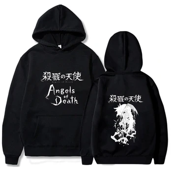 Angela Smrti Anime Moda Dolg Rokav Priložnostne Svoboden Človek in Ženska pulover s kapuco
