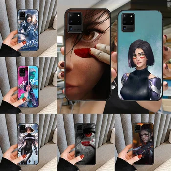 Anime Alita Battle Angel Kul Telefon primeru pokrovček za SamSung Galaxy S Opomba 7 8 9 10 20 Uitra Plus E Lite črna črna lupina