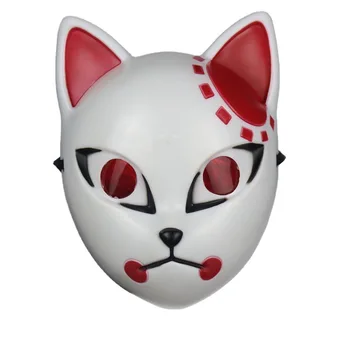 Anime Demon Slayer LED Masko Cosplay Sabito Kamado Makomo Lepe Maske Halloween Kostum Rekviziti