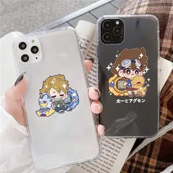 Anime Digimon Japonska Ljubka pošast Primeru Telefon Za iphone 5 6 7 8 10 x xs 11 pro max 12 mini se2020 Fundas Coque
