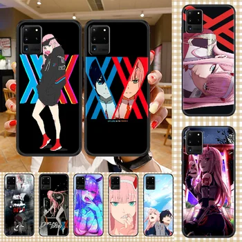 Anime DRAGA v FRANXX primeru Telefon Za Samsung Galaxy Note 4 8 9 10 20 S8 S9 S10 S10E S20 Plus UITRA Ultra black soft coque