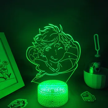 Anime Haikyuu Slika Oikawa Tooru 3D LED RGB Neon Baterije Nočne Luči Darilo Za Prijatelja, Spalnica Tabela Doma Manga Lava Svetilk Dekor